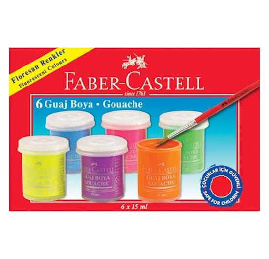 Faber Castell Guaj Boya 6 Renk 160400. ürün görseli